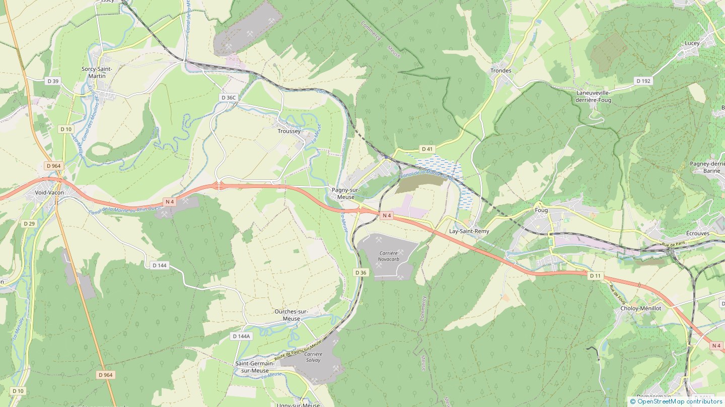 Route Nationale 4 Pagny sur Meuse