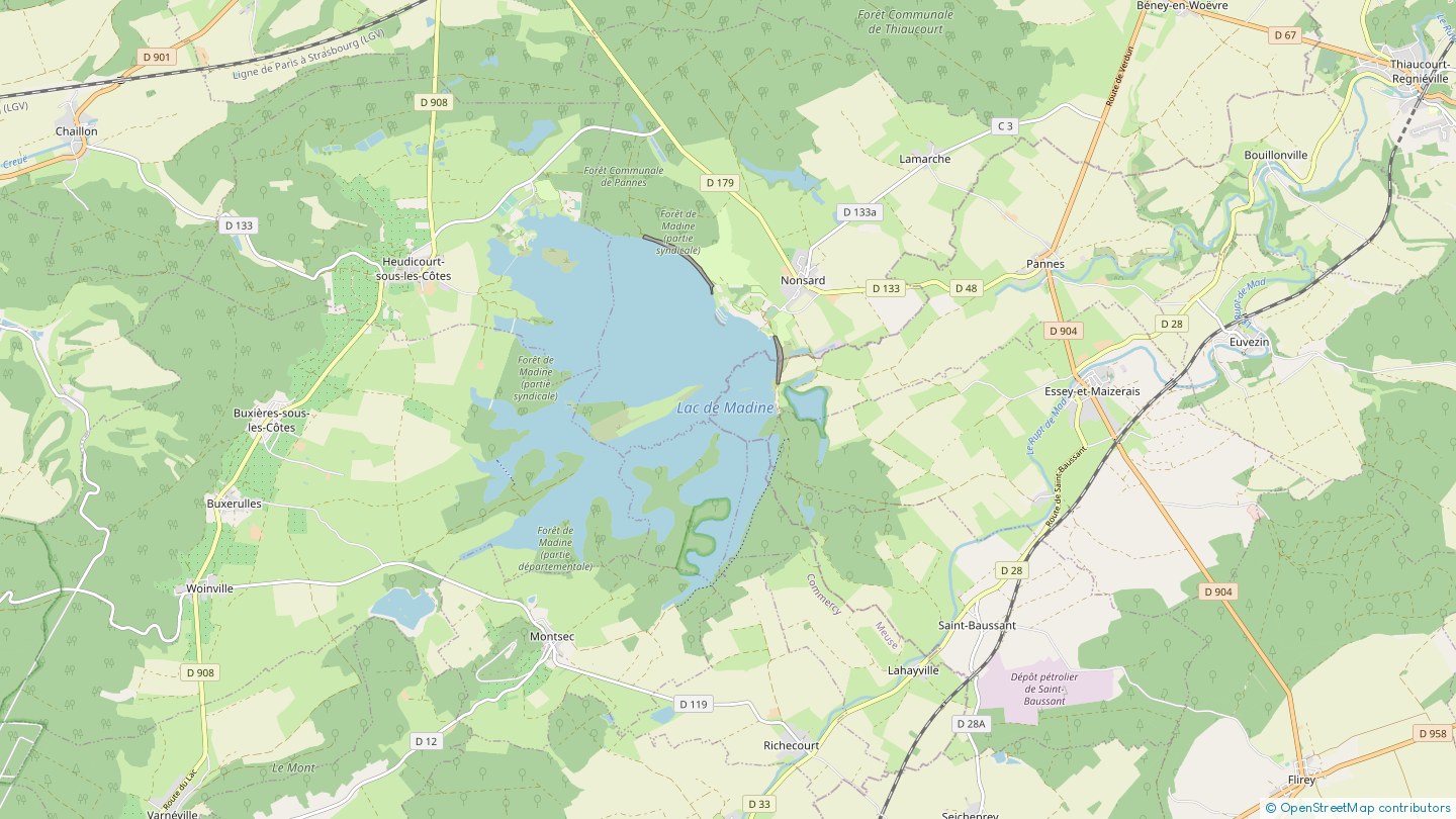 Lac de Madine Nonsard Lamarche