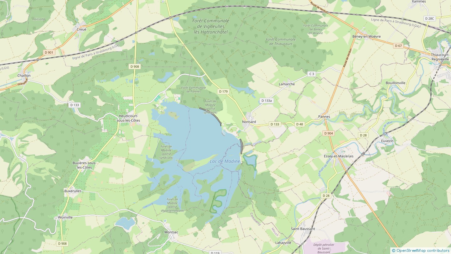 Lac de Madine Nonsard Lamarche