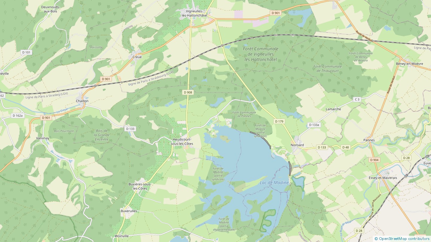 Base de Loisirs du lac de Madine Heudicourt sous les Cotes