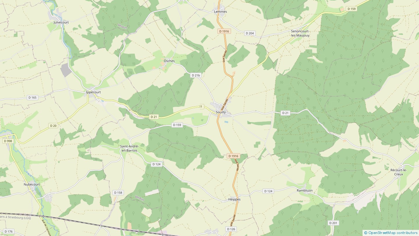 Route de st André en Barrois Souilly