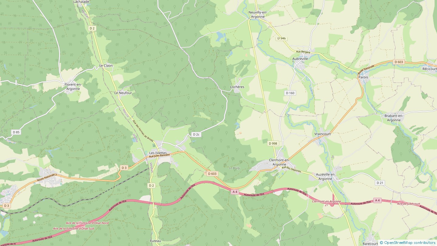 Route de Lochères Clermont en Argonne