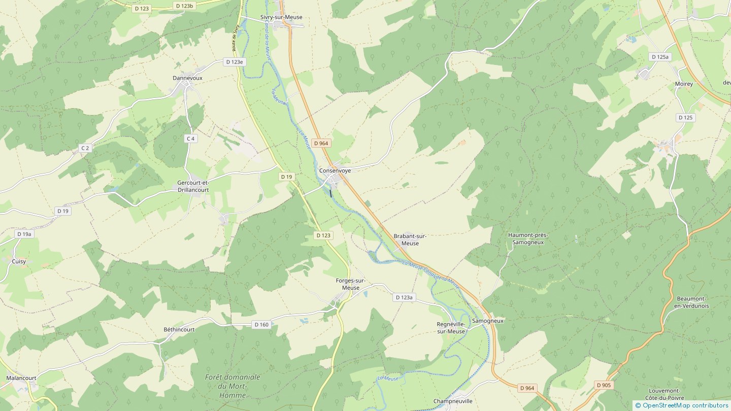 Route Départementale 964 Consenvoye