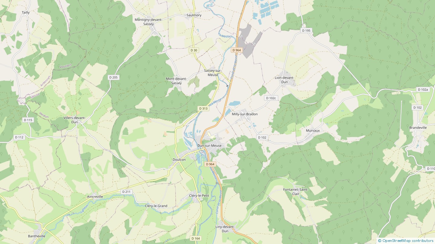 Route de Stenay Dun sur Meuse